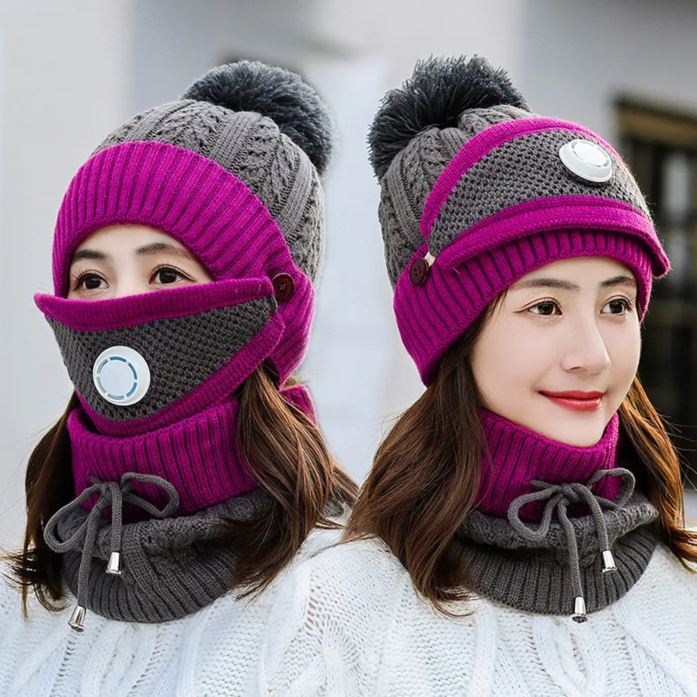 Velonna™ – 3-in-1 Beanie Scarf Mask Set (50% Off)
