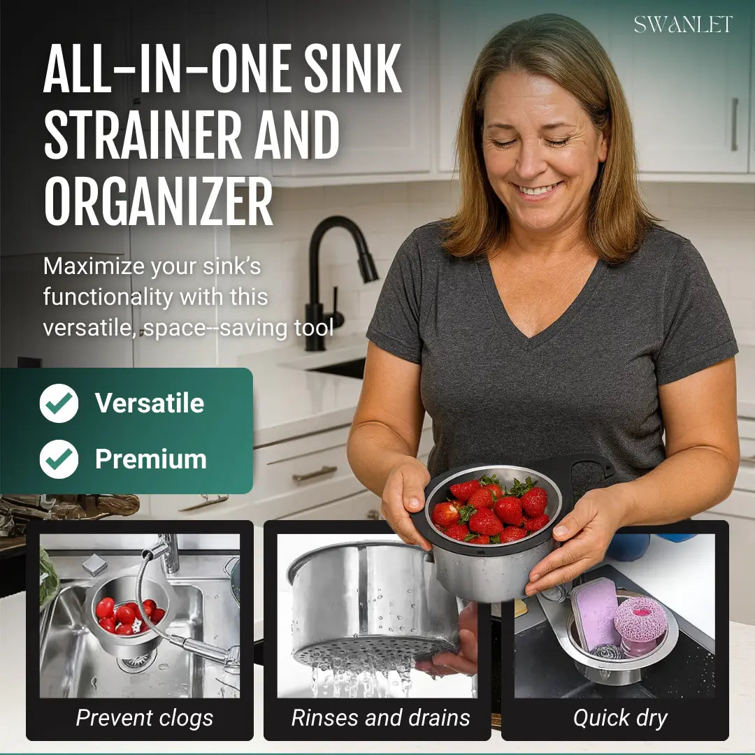 Swanlet™ - Corner Strainer Basket Keeps Sinks Clear (50% Off)