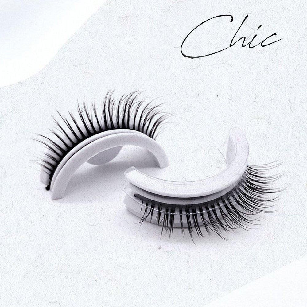 Chic Allure™ - Self - Adhesive, Reusable Waterproof Lashes (1+2 Free) - Evesbury