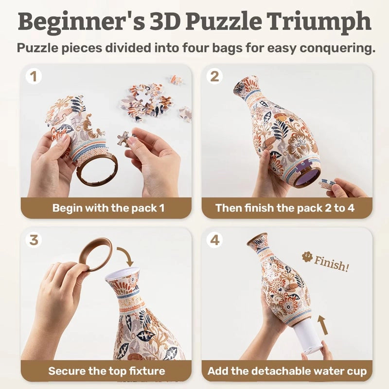 Vasecraft™ – 3D Puzzle Vase Elegant Display (50% Off)