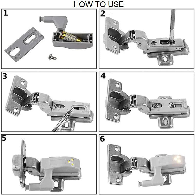 LumiHinge™ – 4 Cabinet Sensor Light for Easy Visibility (50% Off)