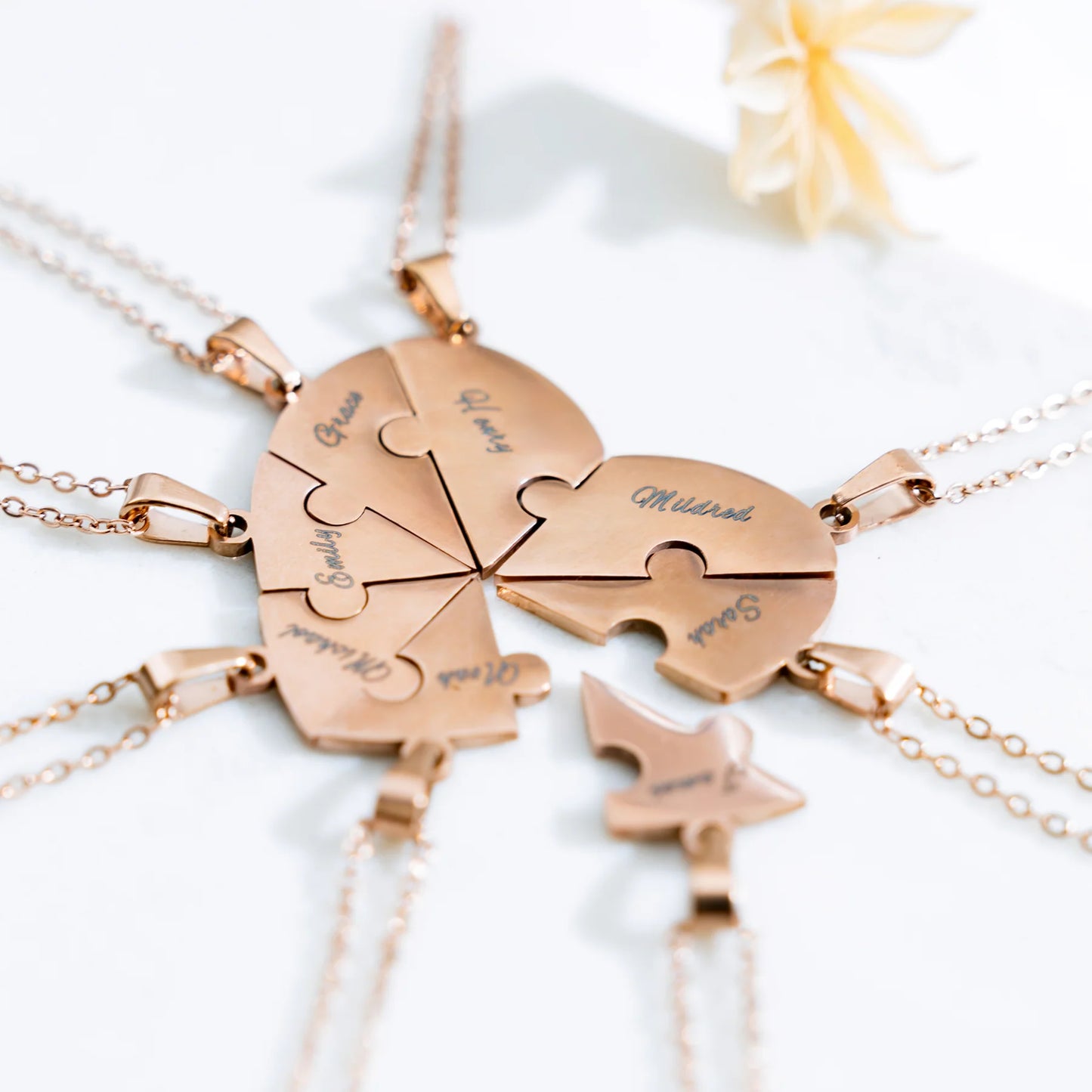 Amorvia™ – Personalized Heart Puzzle Necklace (50% Off)