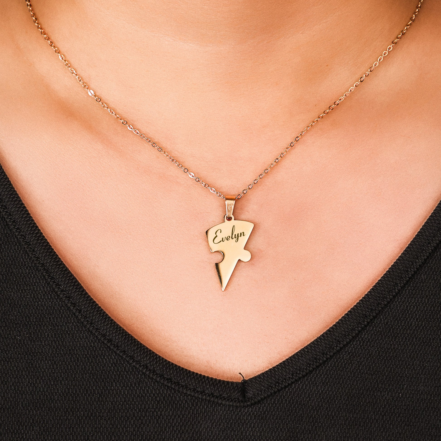 Amorvia™ – Personalized Heart Puzzle Necklace (50% Off)