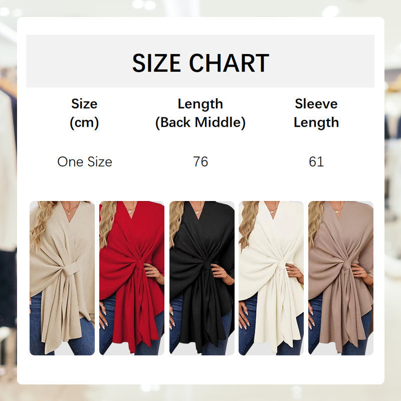 Aurelyn™ – Crossover Knit Wrap Shawl  (50% Off)