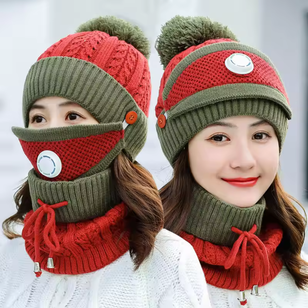 Velonna™ – 3-in-1 Beanie Scarf Mask Set (50% Off)