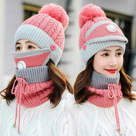 Velonna™ – 3-in-1 Beanie Scarf Mask Set (50% Off)