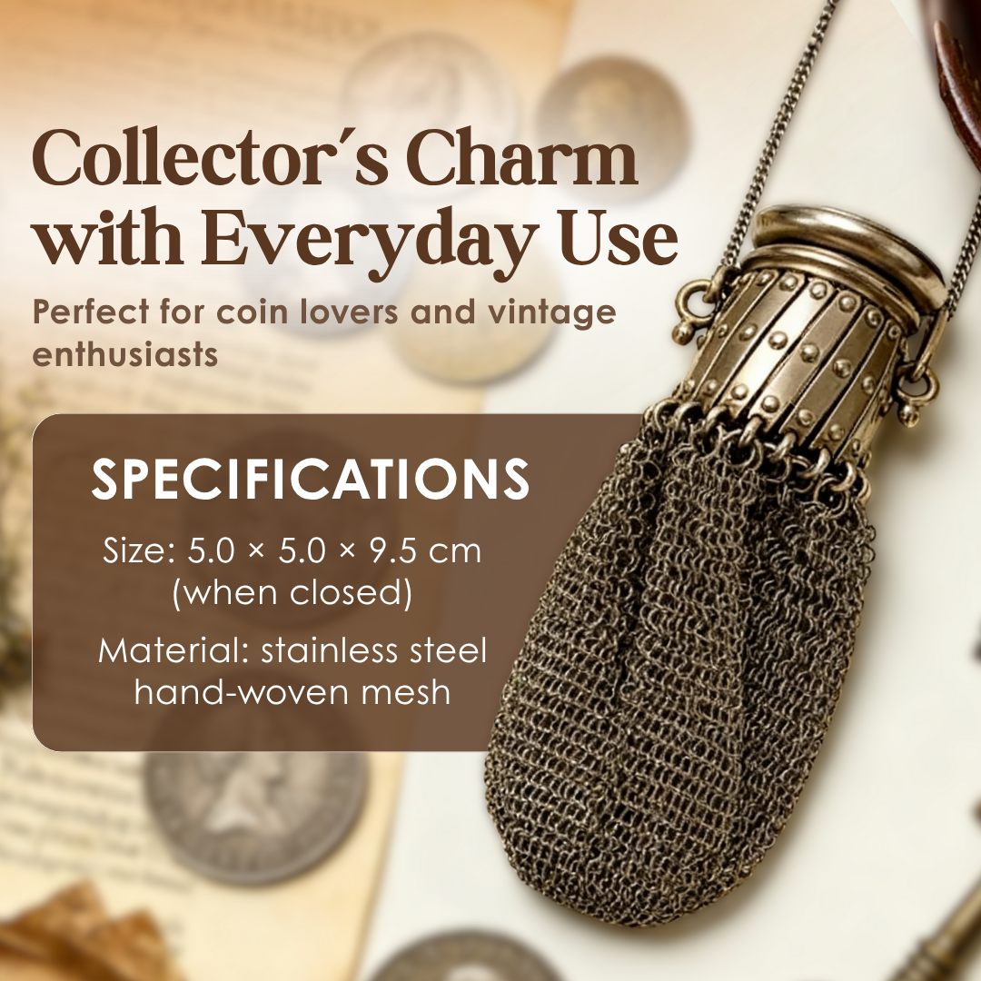 Aldric™ – Handmade 1920’s English Chainmail Purse (50% Off)