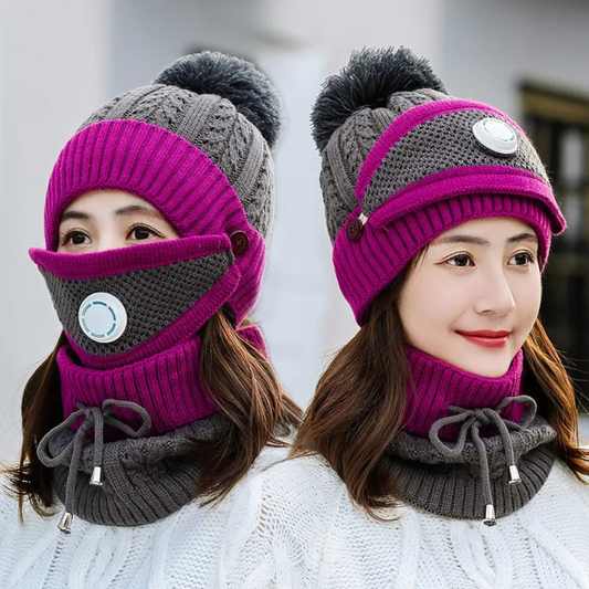 Velonna™ – 3-in-1 Beanie Scarf Mask Set (50% Off)