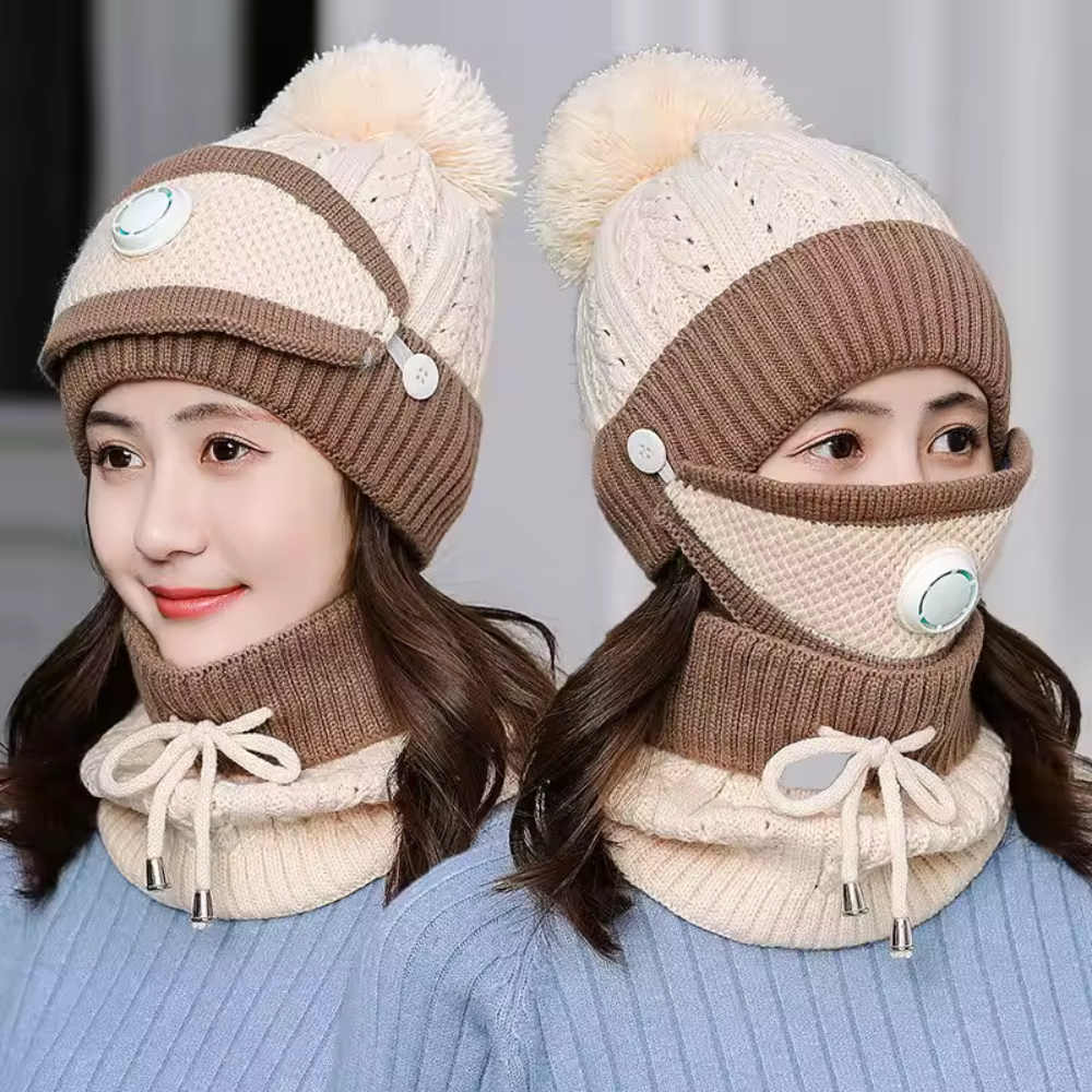 Velonna™ – 3-in-1 Beanie Scarf Mask Set (50% Off)