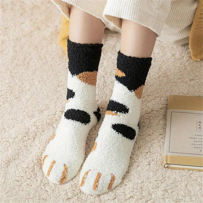 Mewcha™ – Fluffy Cat Paw Socks  (2+3 Free)