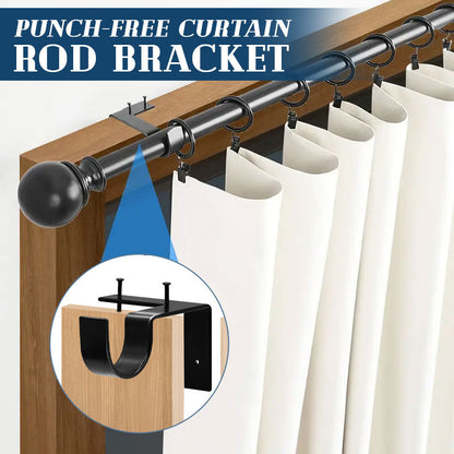 Curtava™ – No Drill Curtain Rod Holders (2 Pieces)