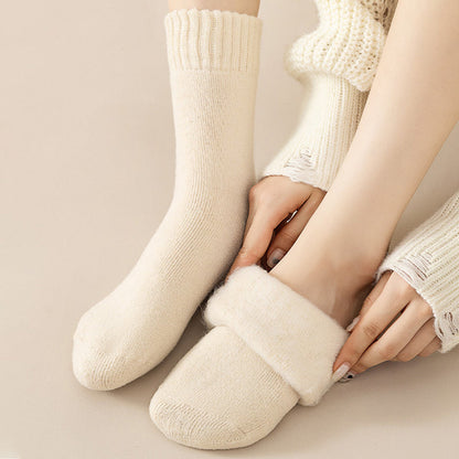 Feeluxe™ – Fleece Roll-Up Socks for Deep Warmth (1+2 Free)