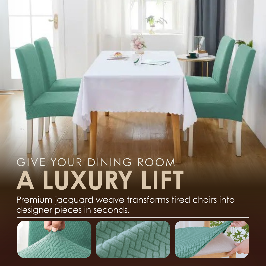 Chairmella™ - Premium stretch chair covers for durable protection Jacquard (50% Off)