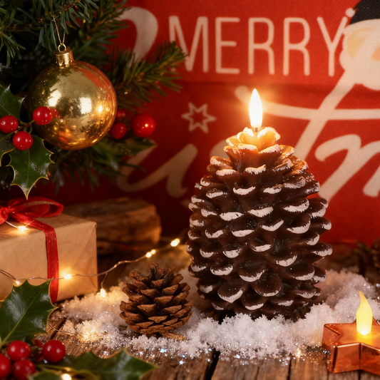 Lunapine™ – Flameless Pinecone Candle with Gentle Glow (50% Off)
