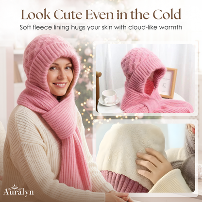 Auralyn™ – Women's Fleece-lined Knitted Hat Scarf (30% Off)