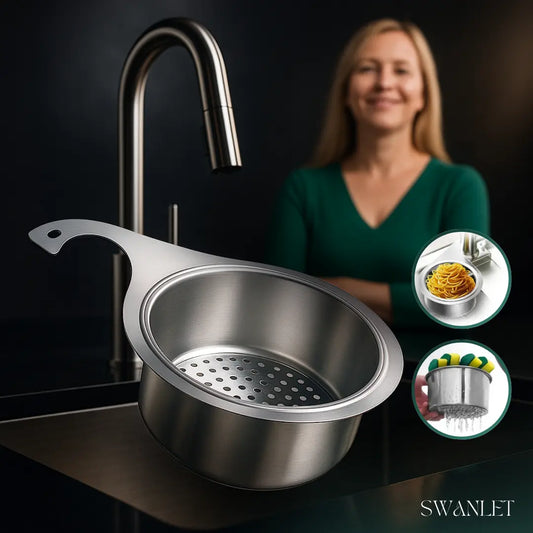 Swanlet™ - Corner Strainer Basket Keeps Sinks Clear (50% Off)