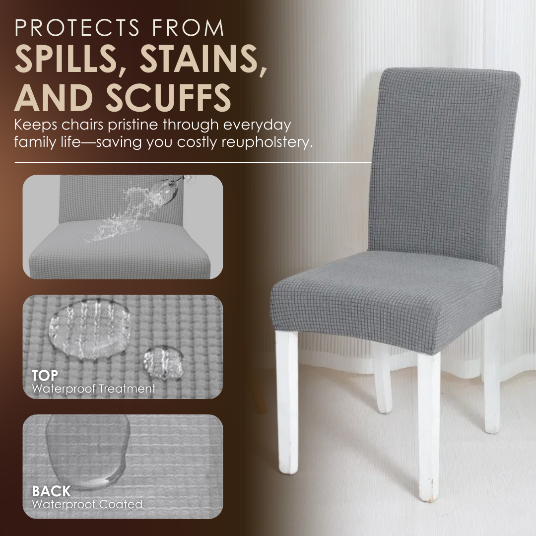 Chairmella™ - Premium stretch chair covers for durable protection Jacquard (50% Off)