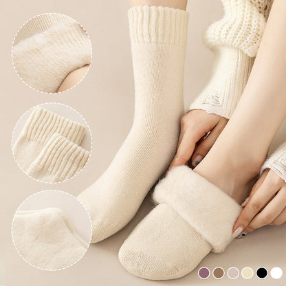 Feeluxe™ – Fleece Roll-Up Socks for Deep Warmth (1+2 Free)