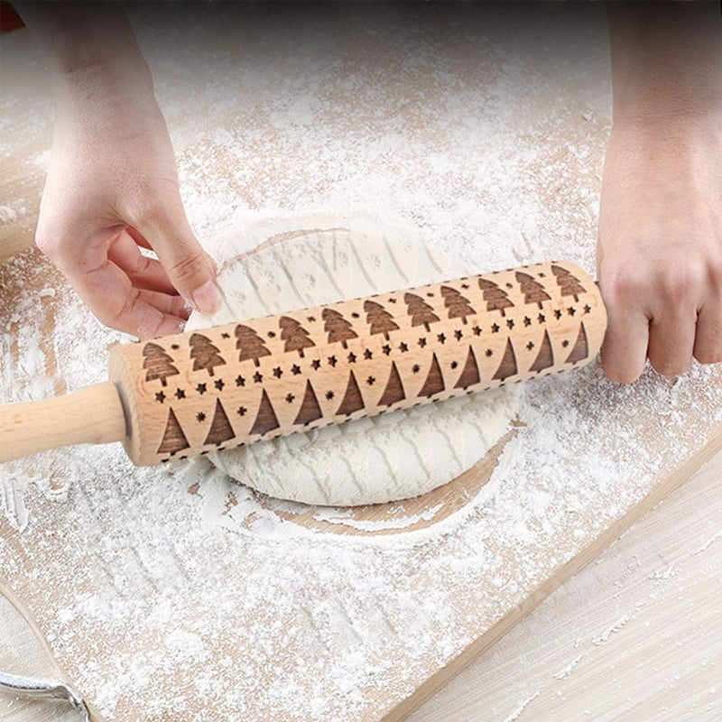 Noëlly™ – Christmas Embossing Rolling Pin (50% Off)