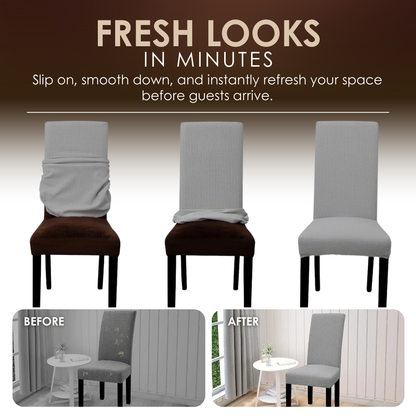 Chairmella™ - Premium stretch chair covers for durable protection Jacquard (50% Off)
