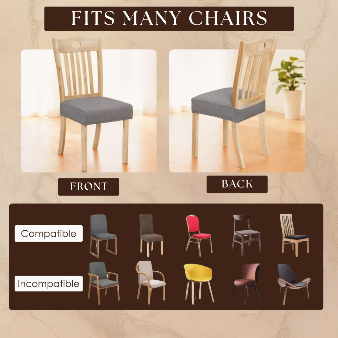 Coverelle™ – Stretch Chair Covers for Daily Protection (Set of 4)