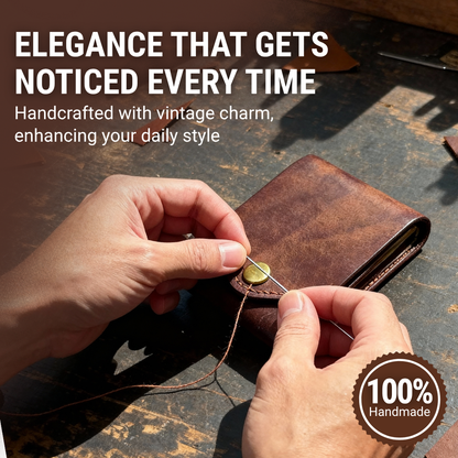 Veldena™ – Handmade Vintage Leather Wallet (50% Off)