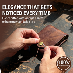 Veldena™ – Handmade Vintage Leather Wallet (50% Off)