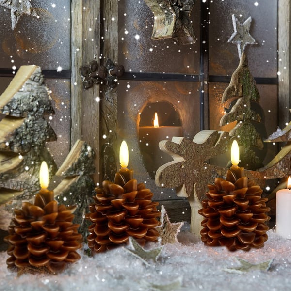 Lunacone™ – Flameless Pinecone Candle Light (1+1 Free)
