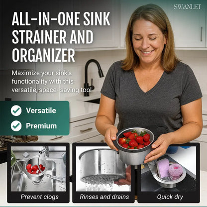 Swanlet™ - Corner Strainer Basket Keeps Sinks Clear (50% Off)