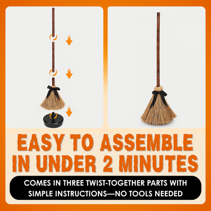 SpellSweep™ – Floating Witch’s Dancing Broom Decor (50% Off)