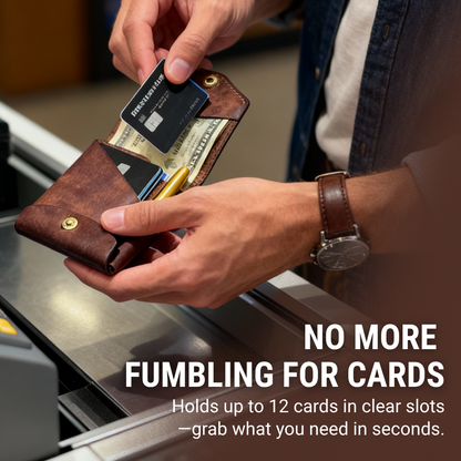 Veldena™ – Handmade Vintage Leather Wallet (50% Off)