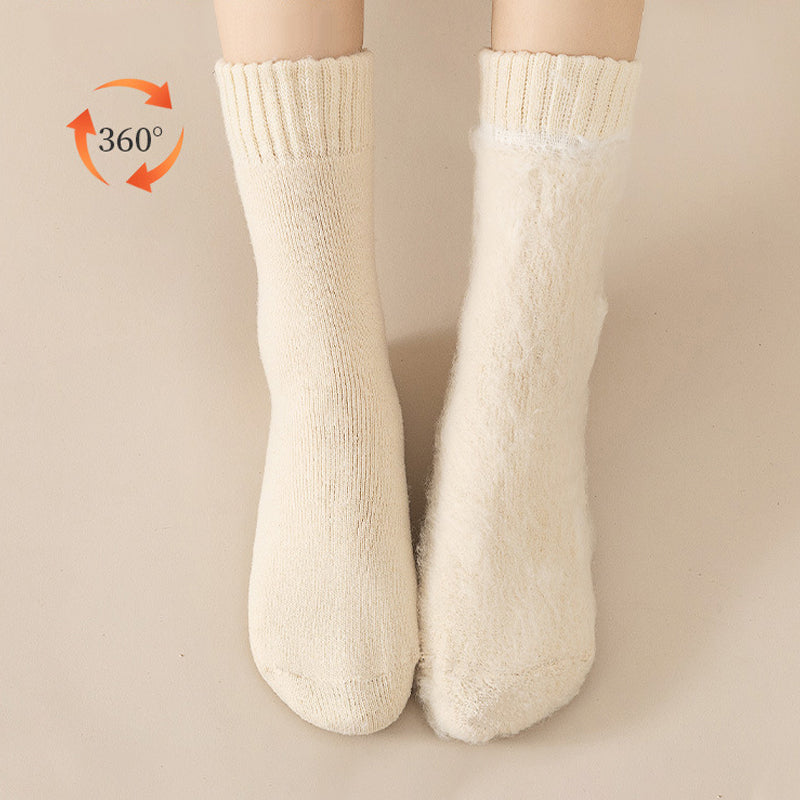 Feeluxe™ – Fleece Roll-Up Socks for Deep Warmth (1+2 Free)