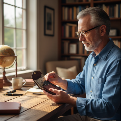 Veldena™ – Handmade Vintage Leather Wallet (50% Off)