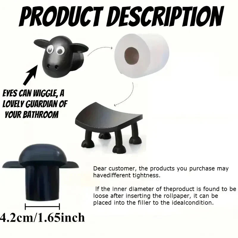 LooLamb™ – Sheep Toilet Paper Holder