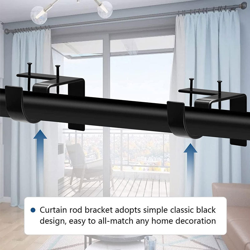 Curtava™ – No Drill Curtain Rod Holders (2 Pieces)
