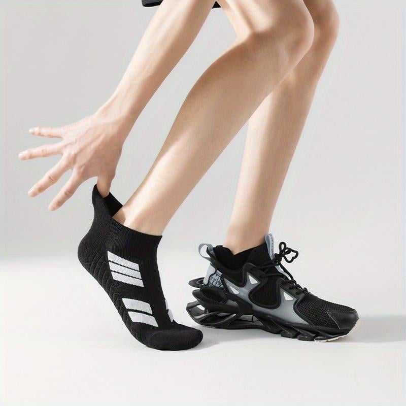 Plyro™ – Cushioned Anti-Slip Ankle Socks (5 Pairs)