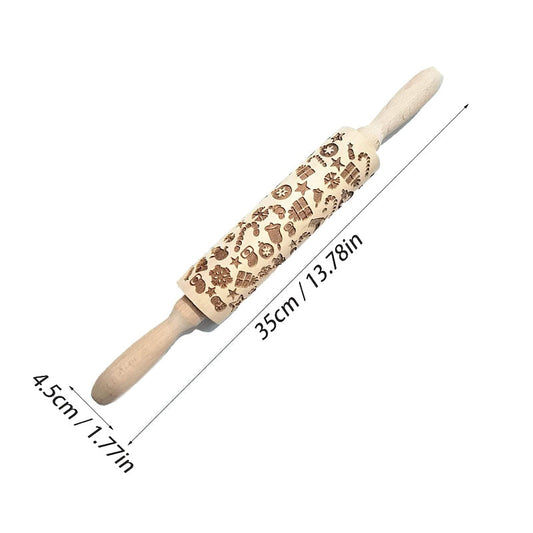 Noëlly™ – Christmas Embossing Rolling Pin (50% Off)