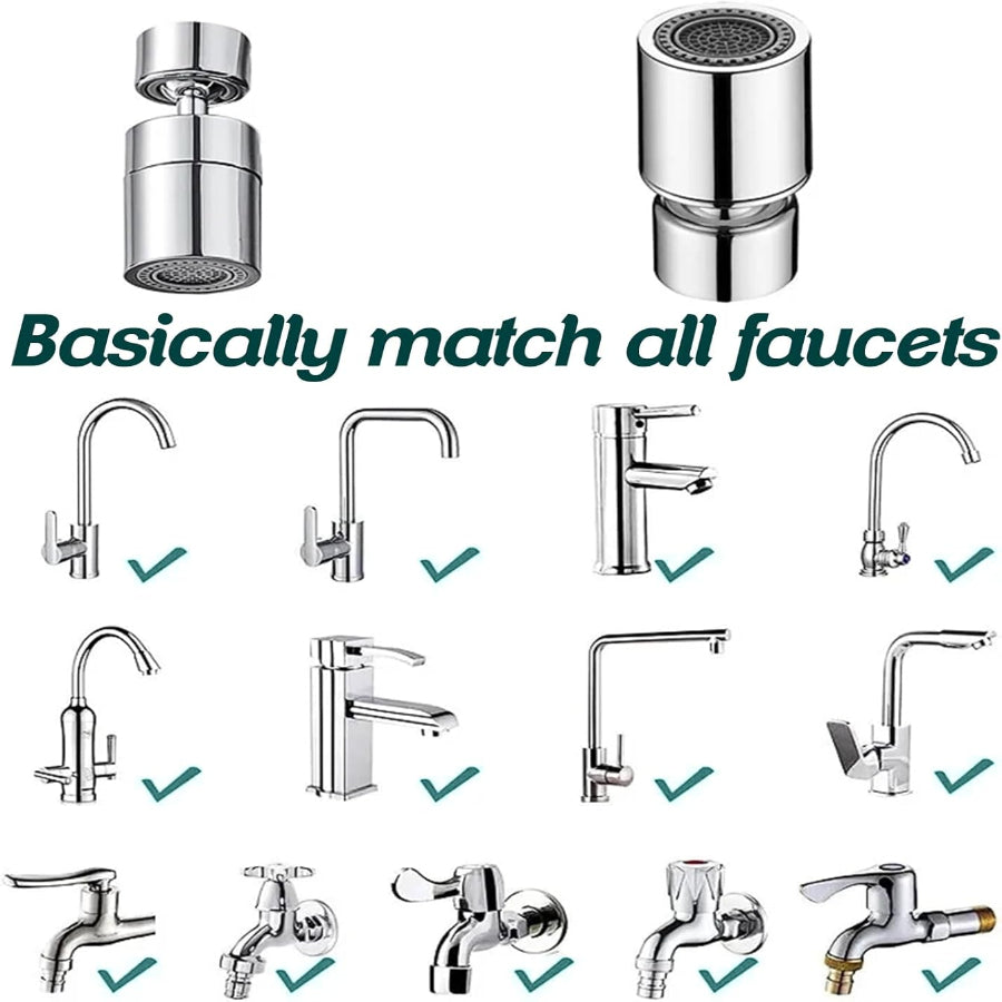 Swivelle™ - 360 Faucet Attachment for Flexible Rinsing