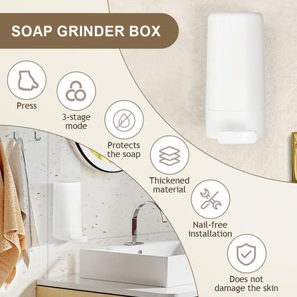 Puresh™ - Hygienic Bar Soap Grinder & Dispenser for Kitchen & Bath