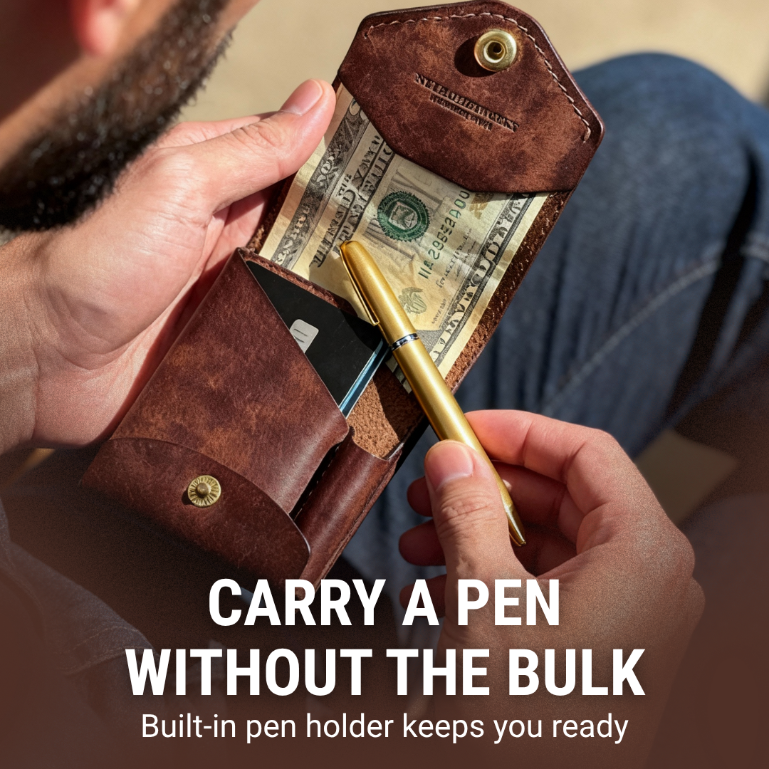 Veldena™ – Handmade Vintage Leather Wallet (50% Off)