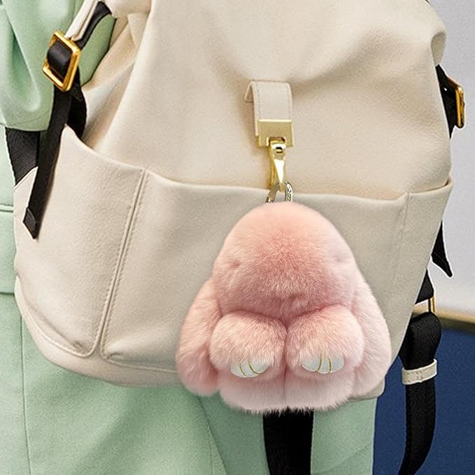 BunniBelle™ – Fluffy Bunny PomPom Charm (50% Off)