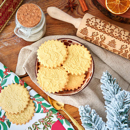 Noëlly™ – Christmas Embossing Rolling Pin (50% Off)