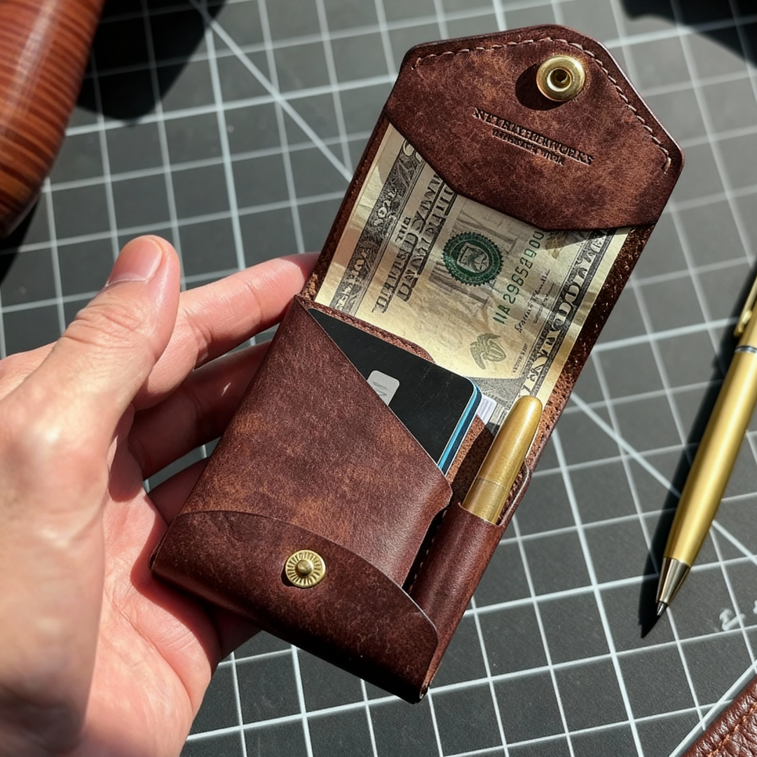 Veldena™ – Handmade Vintage Leather Wallet (50% Off)
