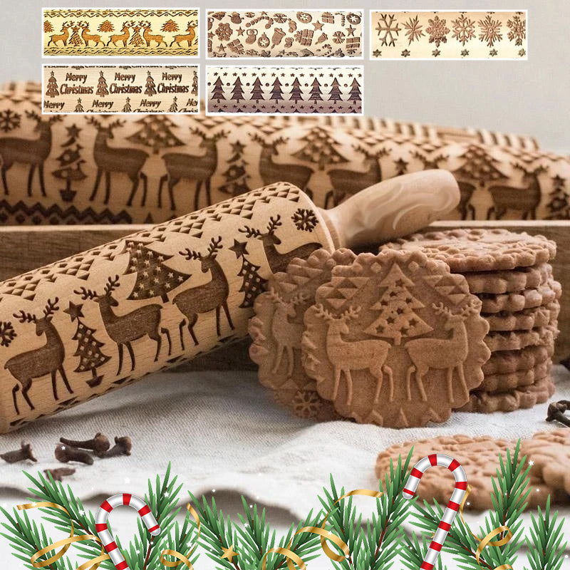 Noëlly™ – Christmas Embossing Rolling Pin (50% Off)