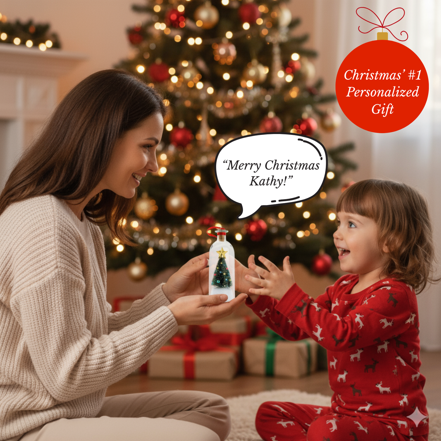 Merrydale™– Recordable Christmas Christmas Tree Bottle (50% Off)