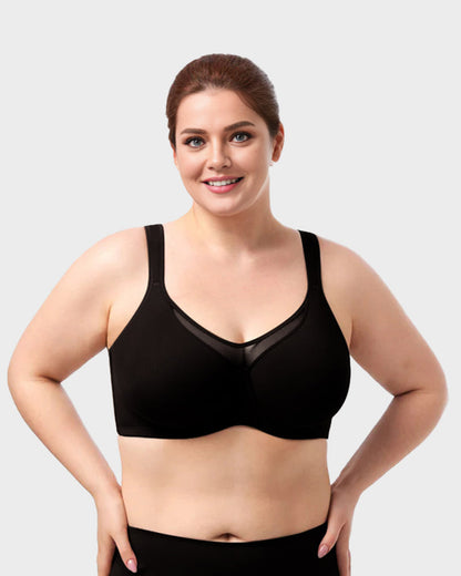 Serenya™ – Plus Size Cooling Minimizer Bra (50% Off)