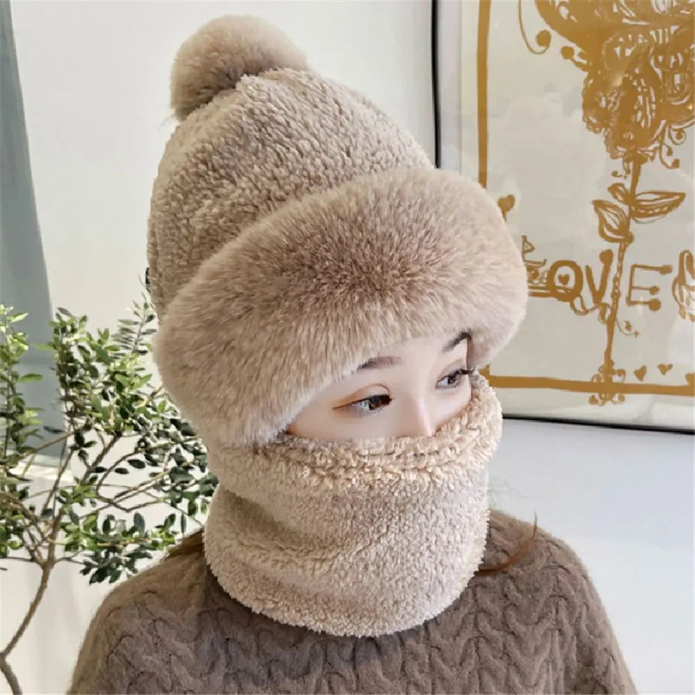 Frozelle™ – Plush Winter Hat & Neck Warmer Set (50% Off)