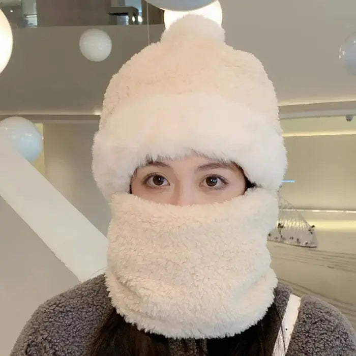 Frozelle™ – Plush Winter Hat & Neck Warmer Set (50% Off)