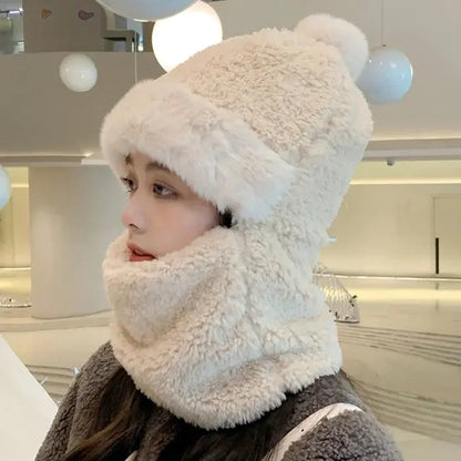 Frozelle™ – Plush Winter Hat & Neck Warmer Set (50% Off)