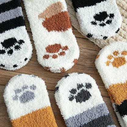 Mewcha™ – Fluffy Cat Paw Socks  (2+3 Free)